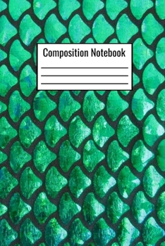 Paperback Composition Notebook: Mermaid Scales Journal School Notebook - 120 Pages - 6x9 - Children Kids Girls Teens Women Book