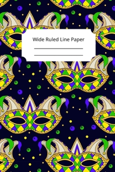 Paperback Mardi Gras Art Theme Notebook Book