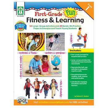 Paperback First Grade Fun, Fitness & Learning, Grade 1 Book