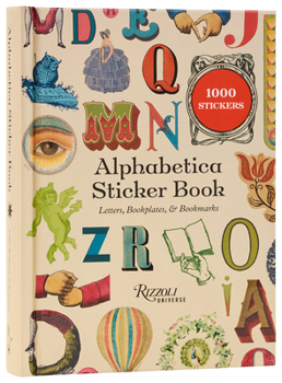 Hardcover Alphabetica Sticker Book: Letters, Bookplates, and Bookmarks Book