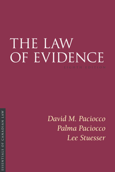 Paperback The Law of Evidence, 8/E Book