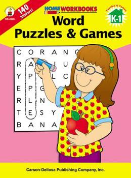 Paperback Word Puzzles & Games, Grades K-1 Book