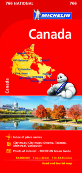 Loose Leaf Michelin Canada Map # 766 Book