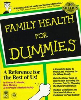 Paperback Family Health for Dummies? Book