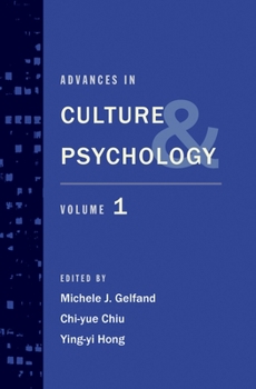 Hardcover Advances in Culture and Psychology: Volume 1 Book