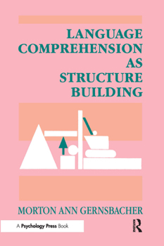 Hardcover Language Comprehension As Structure Building Book