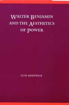 Hardcover Walter Benjamin and the Aesthetics of Power Book