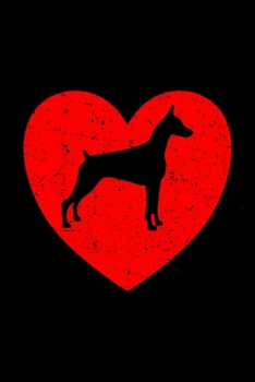 Doberman Pinscher Planner: 2020 diary: Increase productivity, improve time management, reach your goals: Cute pink heart silhouette cover design