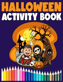 Paperback Halloween Activity Book: Halloween Word Search, Step-by-Step Drawing Guide to Draw Monsters, Cute Monsters Coloring pages, Halloween Mazes and Book