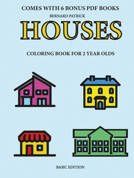 Paperback Coloring Books for 2 Year Olds (Houses) Book
