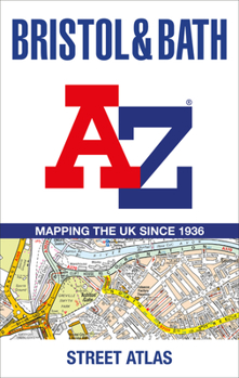 Paperback Bristol and Bath A-Z Street Atlas Book