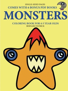 Paperback Coloring Book for 4-5 Year Olds (Monsters) Book