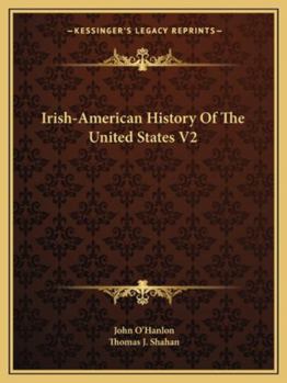 Paperback Irish-American History Of The United States V2 Book
