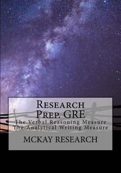 Paperback Research Prep. GRE: The Verbal Reasoning Measure, The Analytical Writing Measure Book