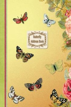 Paperback Butterfly Address Book: Illustrated in full colour Plus Birthday and Password pages Book