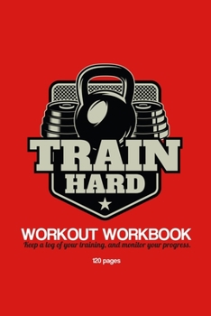 Paperback Train Hard Workout Workbook Book