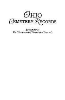 Paperback Ohio Cemetery Records Book