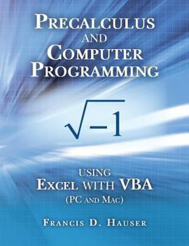 Paperback Precalculus and Computer Programming Book