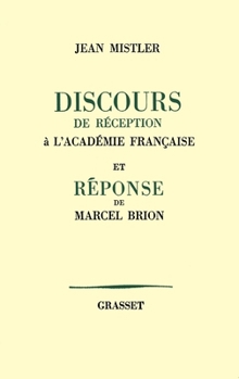 Discours de réception à l'Académie française