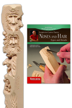 Paperback Noses and Hair Study Stick Kit(learn to Carve Faces with Harold Enlow) [With Study Stick, Made of Molded Resin and Full-Color Booklet] Book