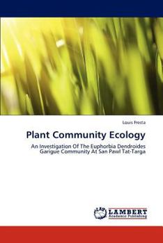 Paperback Plant Community Ecology Book