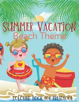 Paperback Summer Vacation Beach Theme Coloring Book for Preschool Book