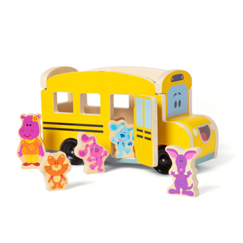 Misc. Blues Clues & You Wooden Pull-Back School Bus Book