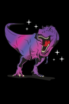 Notizbuch: Tyrannosaurus T-Rex Bunt Rosa Pink Dino Geschenk 120 Seiten, 6X9 (Ca. A5),Blanko / Skizzen (German Edition)