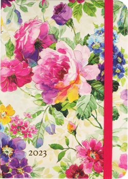 Misc. 2023 Peony Garden Weekly Planner (16 Months, Aug 2022 to Dec 2023) Book