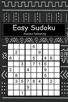 Easy Sudoku: Sudoku Puzzle Game For Beginers With Black and white tribal ethnic pattern with geometric cover