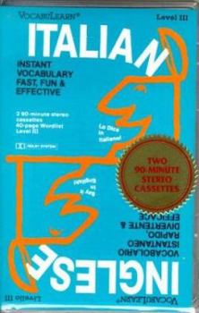 Audio Cassette Vocabulearn Italian/English: Level 3 [With Wordlist] Book