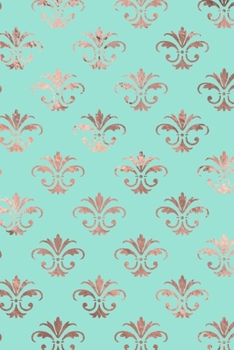 Paperback Rose Gold and Mint Composition Notebook - Small Ruled Notebook - 6x9 Lined Notebook (Softcover Journal / Notebook / Diary) Book