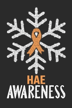 HAE Awareness: Christmas Snowfall College Ruled HAE Awareness Journal, Diary, Notebook 6 x 9 inches with 100 Pages