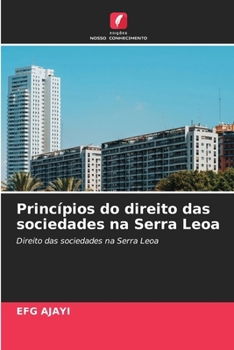 Paperback Princípios do direito das sociedades na Serra Leoa [Portuguese] Book