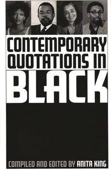 Hardcover Contemporary Quotations in Black Book