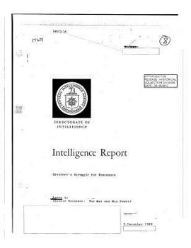 Brezhnev's Struggle for Dominance (CIA Analysis of the Warsaw Pact Forces: The Importance of Clandestine Reporting)
