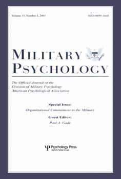 Paperback Organizational Commitment in the Military: A Special Issue of military Psychology Book