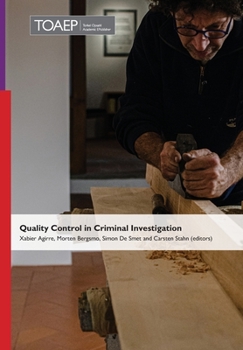 Hardcover Quality Control in Criminal Investigation Book