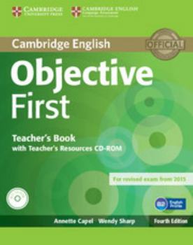 Paperback Objective First Teacher's Book with Teacher's Resources CD-ROM Book