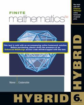 Paperback Finite Mathematics, Hybrid (with Enhanced Webassign with eBook Loe Printed Access Card for One-Term Math and Science) Book