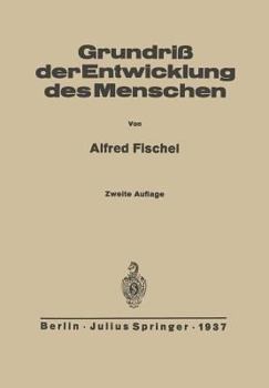 Paperback Grundriss Der Entwicklung Des Menschen [German] Book