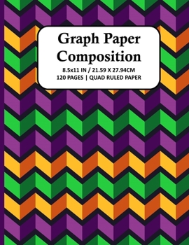 Paperback Graph Paper Composition Notebook: Quad Ruled 4x4 Grid Paper for Math & Science Students, School, College, Teachers - 4 Squares Per Inch, 120 Squared S Book