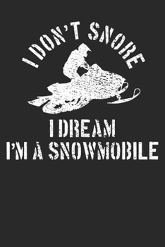 Notebook: Snowmobile Dot Grid 6x9 120 Pages