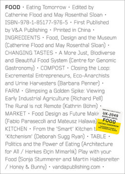 Paperback Food: Eating Tomorrow Book