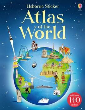 Paperback Sticker Atlas of the World Book