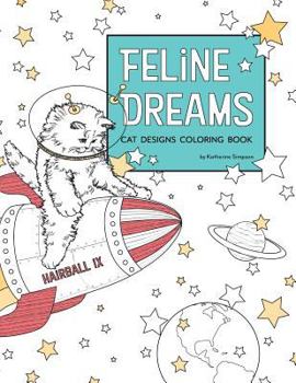 Paperback Feline Dreams Cat Designs Coloring Book