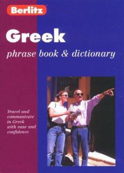 Paperback Berlitz Greek Phrase Book & Dictionary Book
