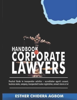 Paperback Handbook for Corporate Lawyers Book
