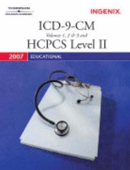Paperback 2008 Educational ICD-9-CM Volumes 1, 2 & 3 & HCPCS Level II Book