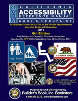 Spiral-bound CARM California Accessibility Reference Manual w/ CD-ROM Based on 2016 CBC Book